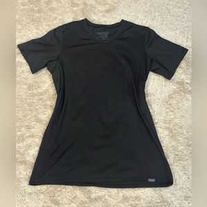 Patagonia Black Short Sleeve Base Layer Women's Tee